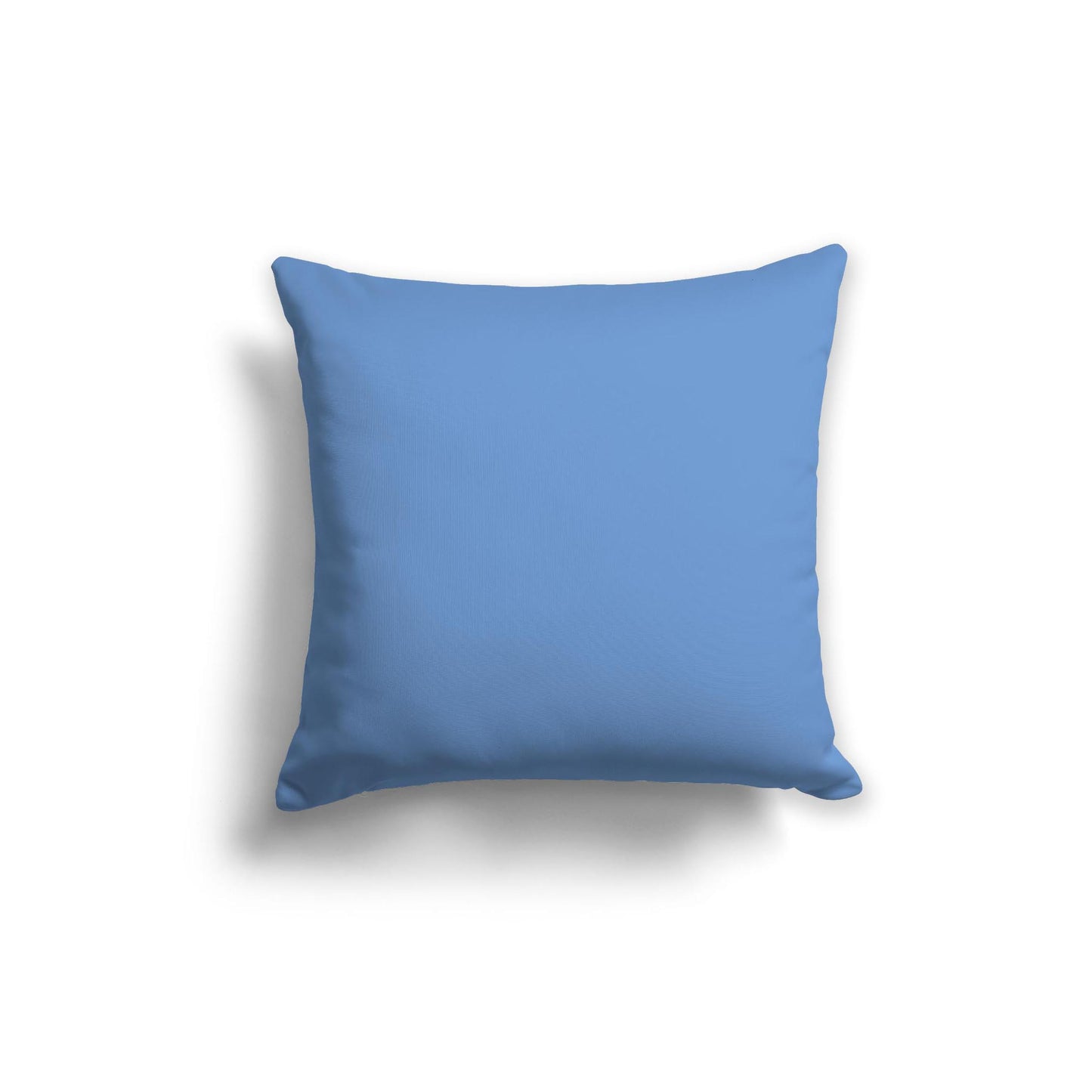 Blue Spun Polyester Throw Pillow 20 x 20 inches / 51 x 51 cm