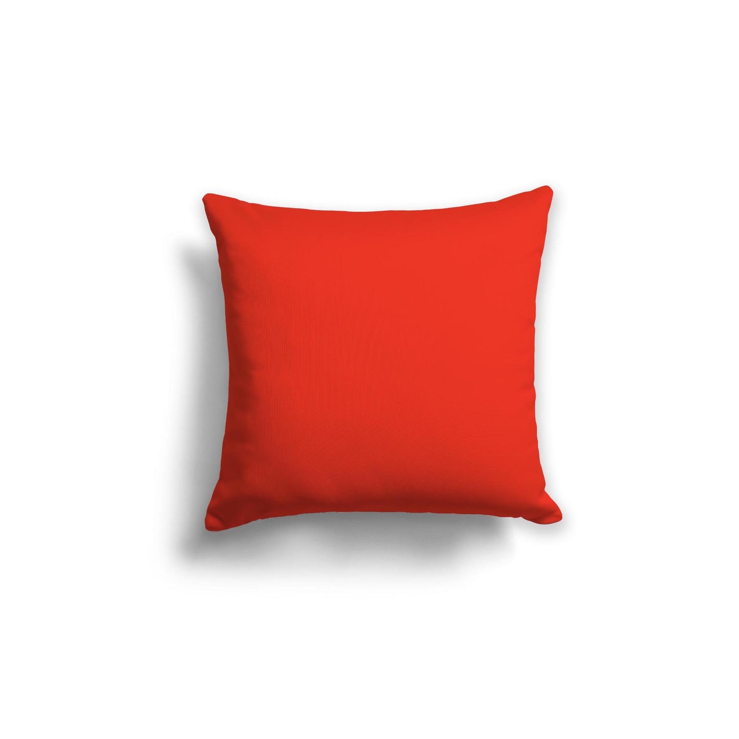 Red-Orange Spun Polyester Throw Pillow 18 x 18 inches / 46 x 46 cm