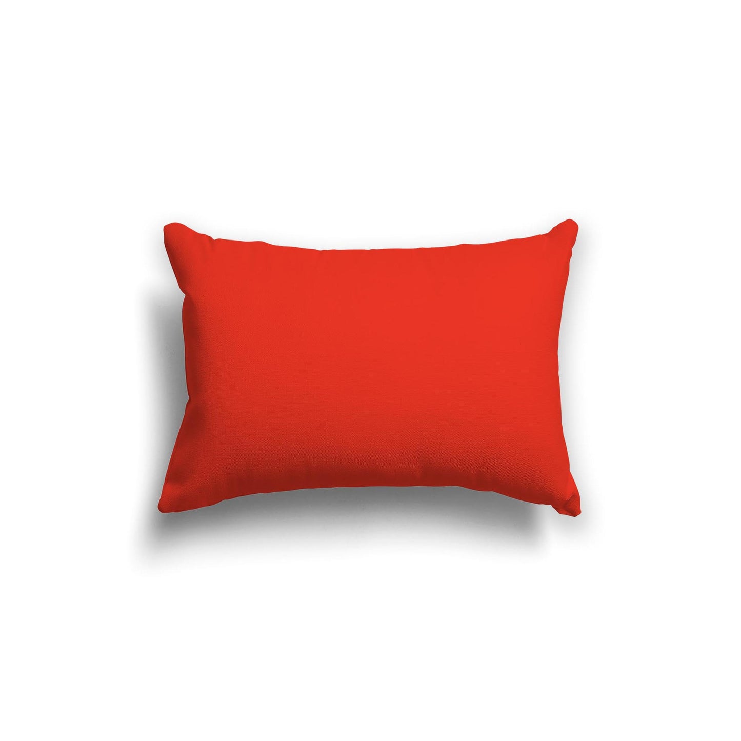 Red-Orange Spun Polyester Throw Pillow 20 x 14 inches / 51 x 36 cm