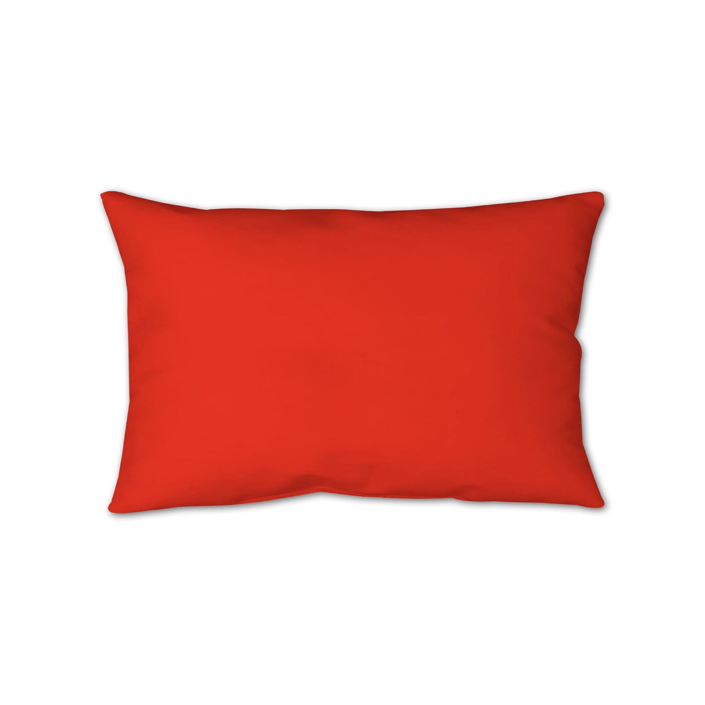 Red-Orange Spun Polyester Throw Pillow 25 x 18 inches / 63.5 x 66 cm