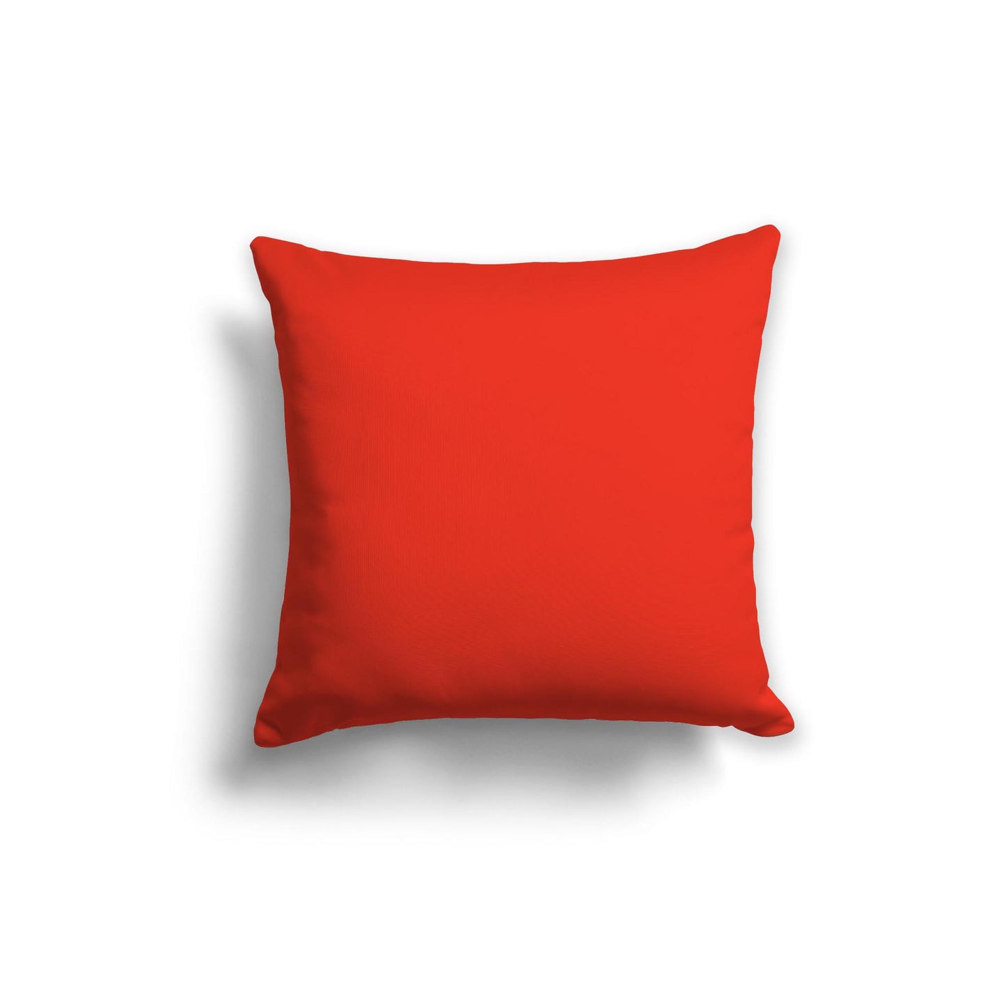 Red-Orange Spun Polyester Throw Pillow 26 x 26 inches / 66 x 66 cm
