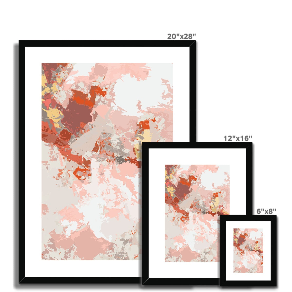 Framed Graphic Art Print, White Mat - 6x8, 8x12, 11x14, 12x16, 16x20, 18x24, 20x28 inches | FPV-1130-7698