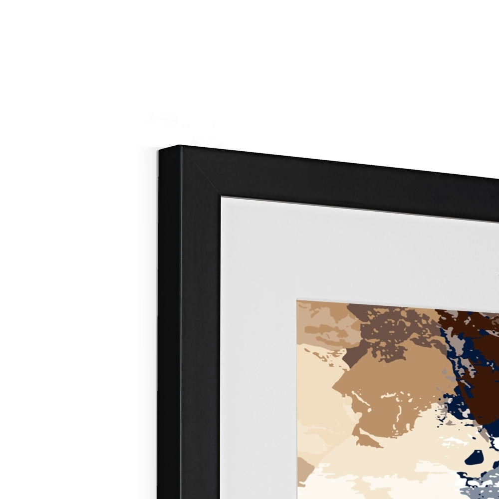 Framed Graphic Art Print, White Mat - 8x8 12x12 16x16 20x20 24x24 28x28 inches | FPS-1160-7693