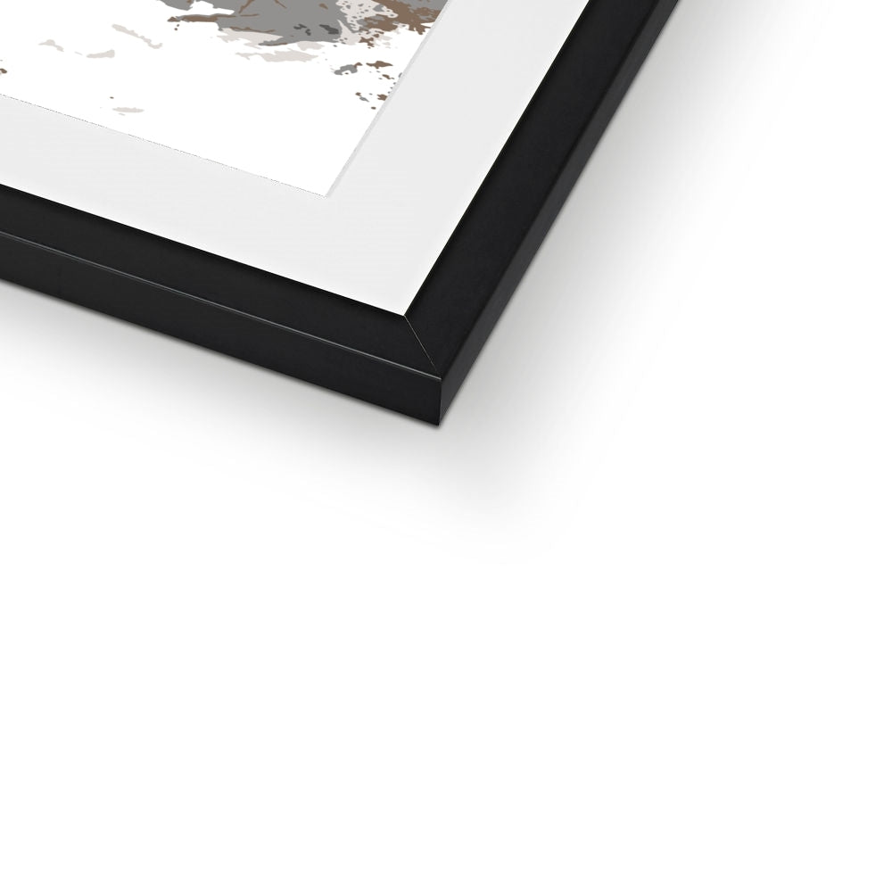 Framed Graphic Art Print, White Mat - 8x8 12x12 16x16 20x20 24x24 28x28 inches | FPS-1170-7693