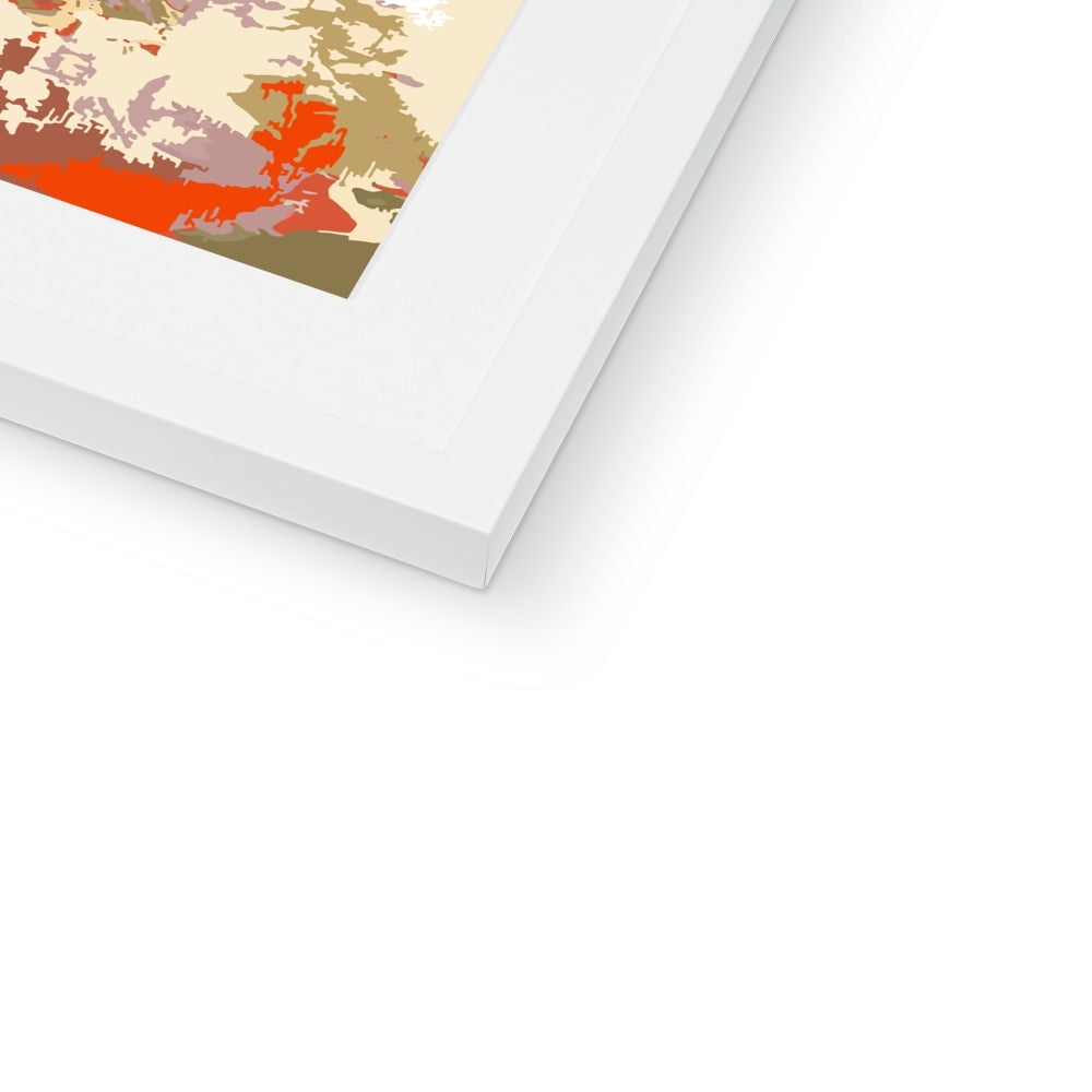 Framed Graphic Art Print, White Mat - 6x8, 8x12, 11x14, 12x16, 16x20, 18x24, 20x28 inches | FPV-1130-7694