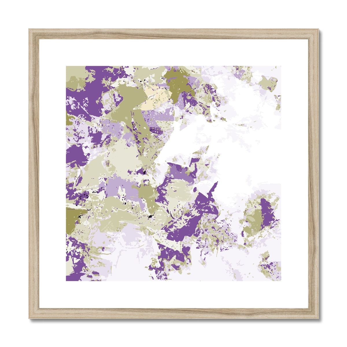 Framed Graphic Art Print, White Mat - 8x8 12x12 16x16 20x20 24x24 28x28 inches | FPS-1250-7695