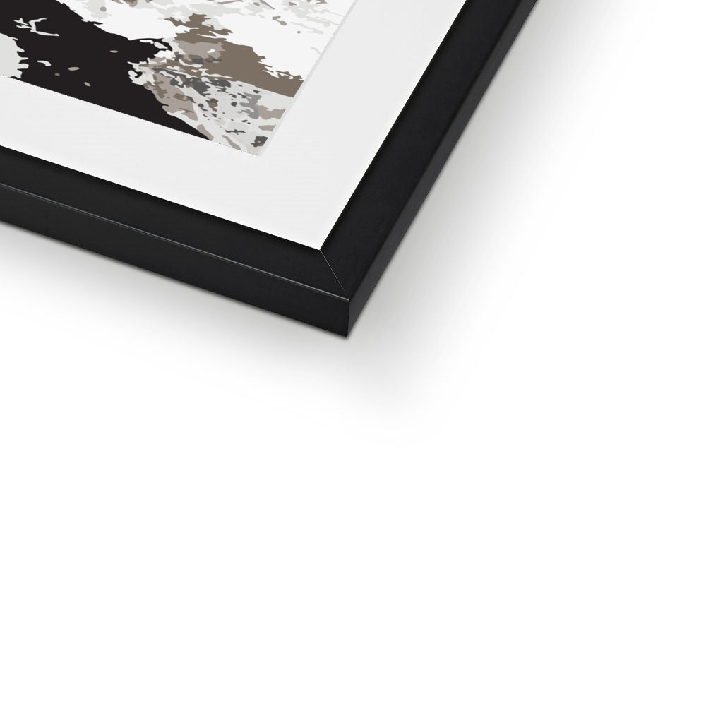 Framed Graphic Art Print, White Mat - 8x8 12x12 16x16 20x20 24x24 28x28 inches | FPS-1170-7695