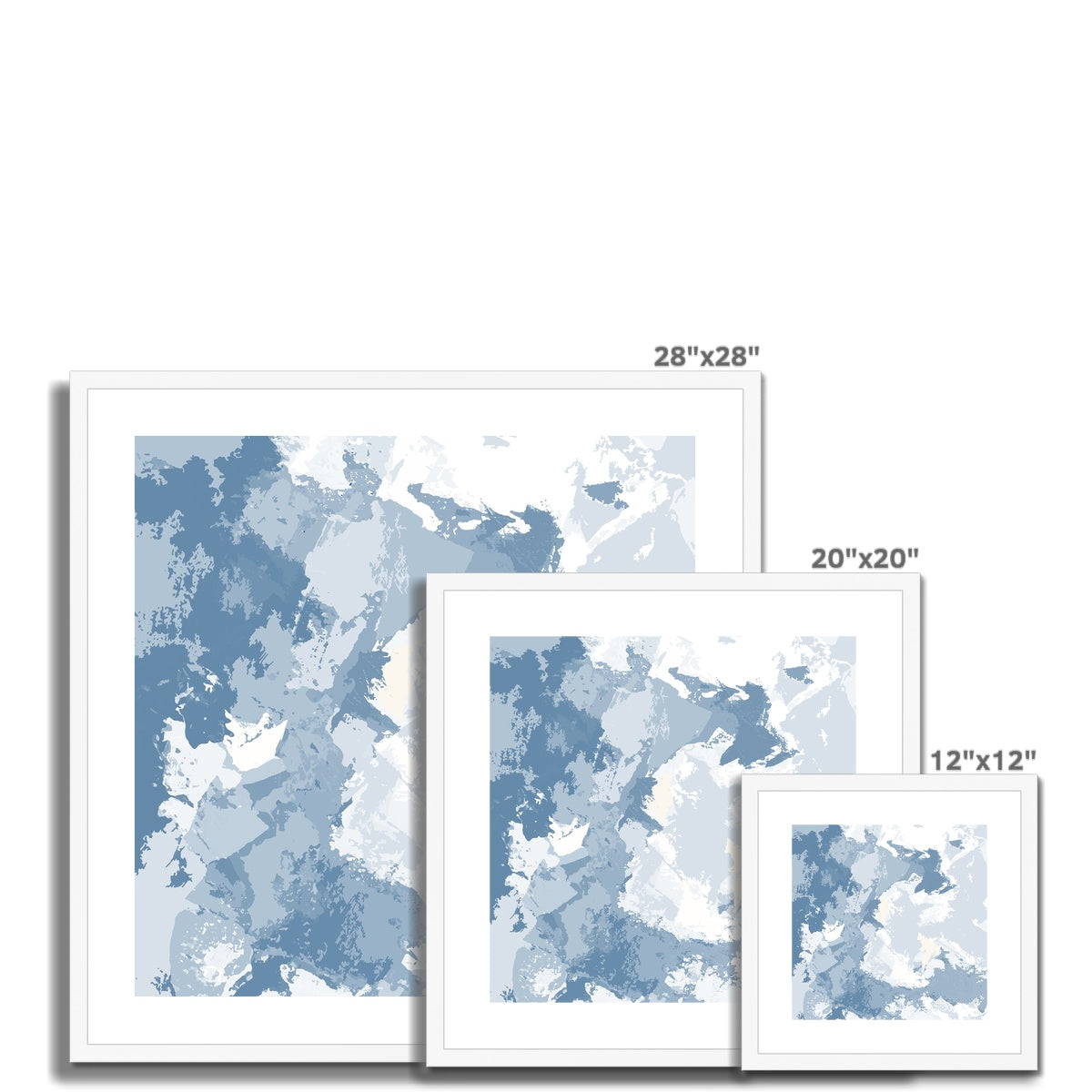 Framed Graphic Art Print, White Mat - 8x8 12x12 16x16 20x20 24x24 28x28 inches | FPS-1230-7691