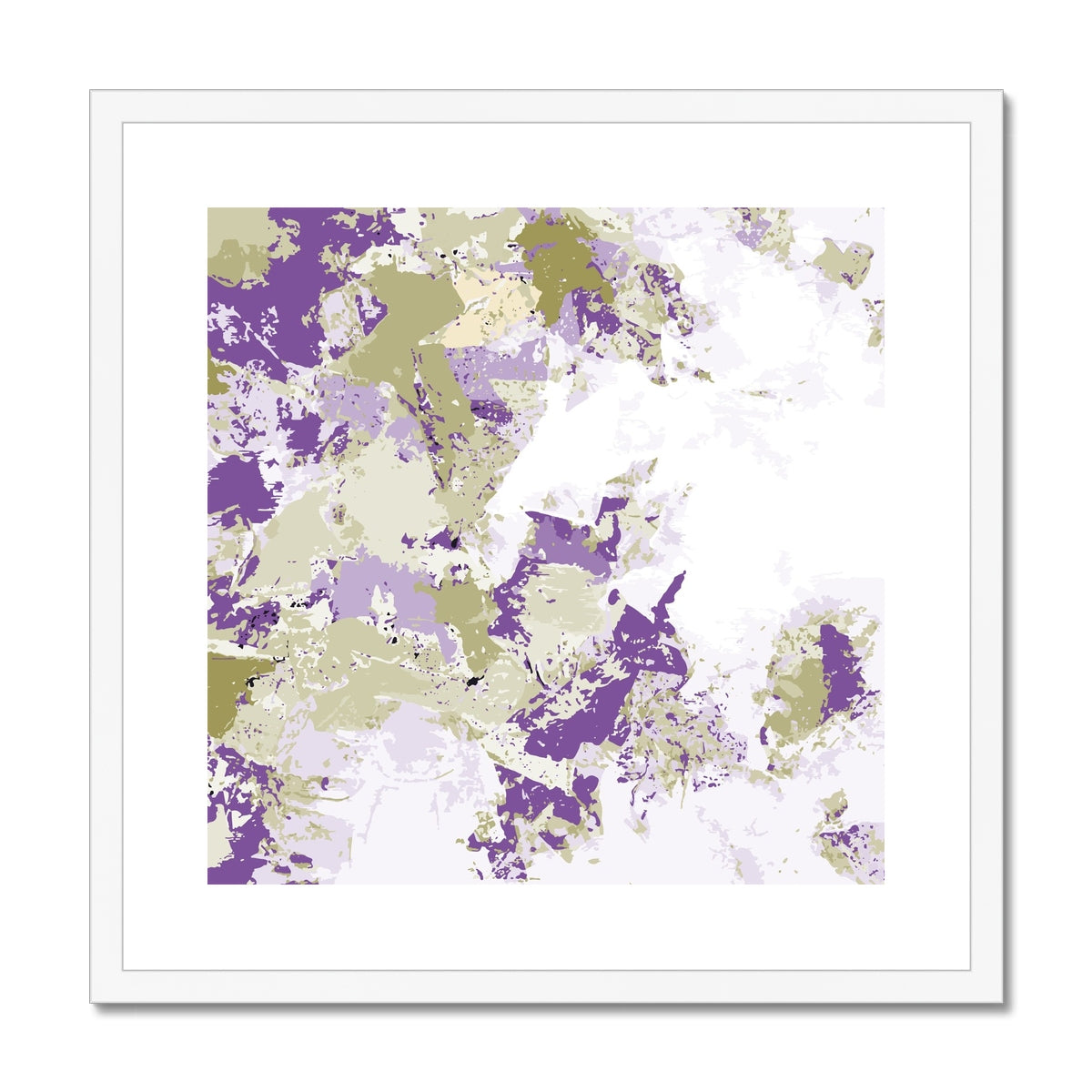 Framed Graphic Art Print, White Mat - 8x8 12x12 16x16 20x20 24x24 28x28 inches | FPS-1250-7695