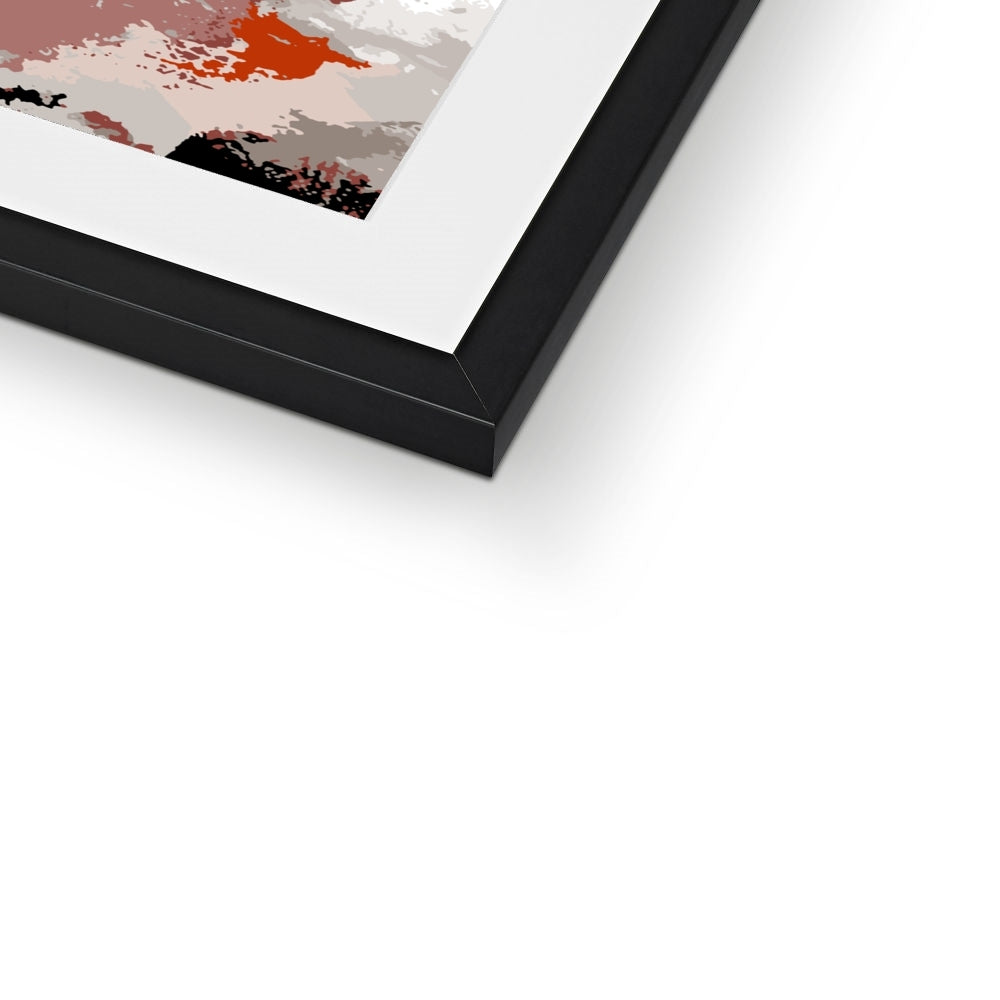 Framed Graphic Art Print, White Mat - 8x8 12x12 16x16 20x20 24x24 28x28 inches | FPS-1130-7690
