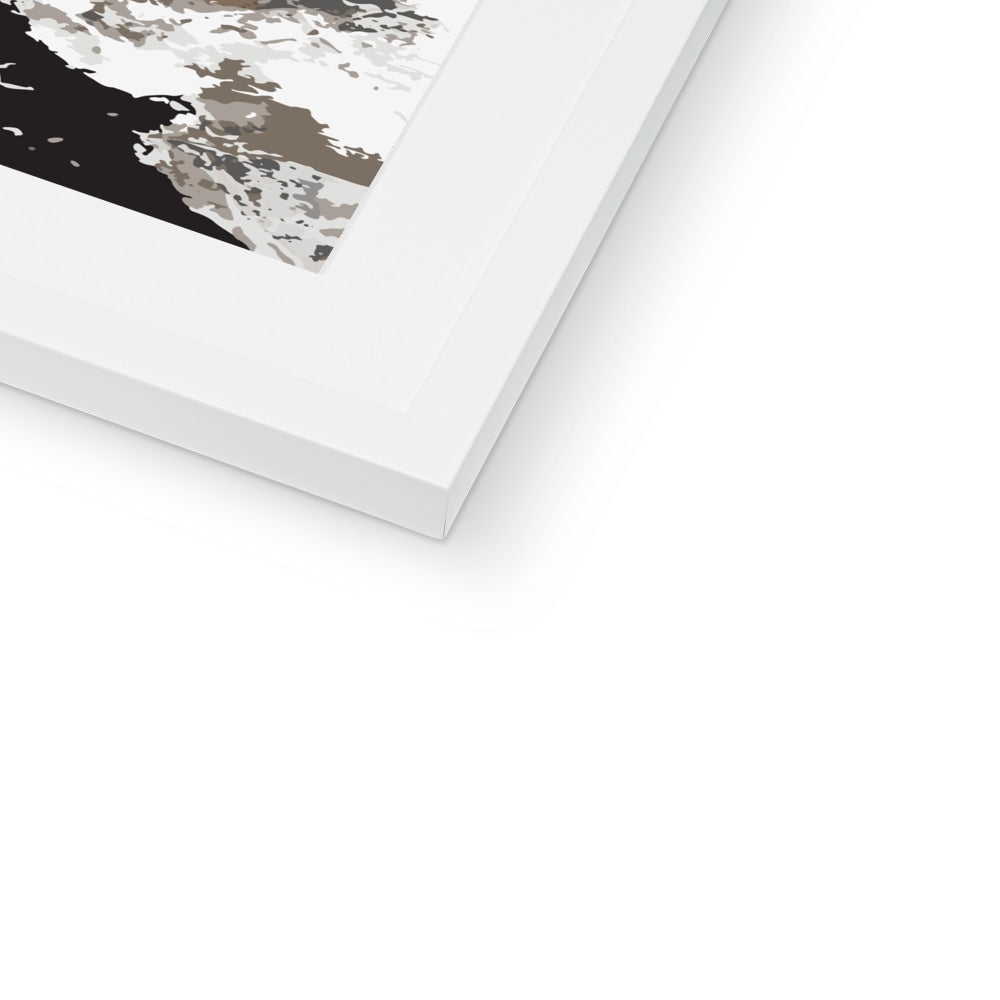 Framed Graphic Art Print, White Mat - 8x8 12x12 16x16 20x20 24x24 28x28 inches | FPS-1170-7695