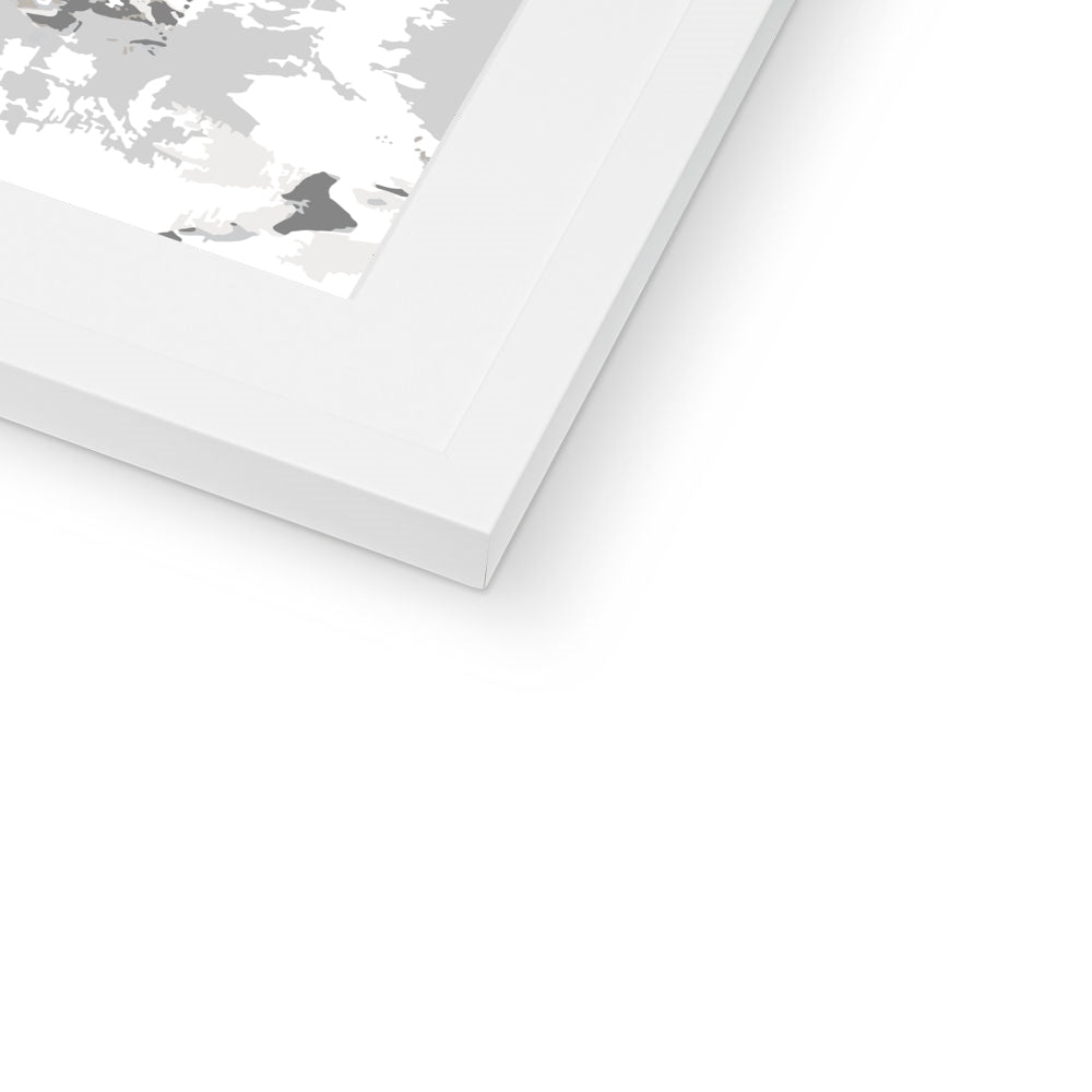 Framed Graphic Art Print, White Mat - 6x8, 8x12, 11x14, 12x16, 16x20, 18x24, 20x28 inches | FPV-1200-7694