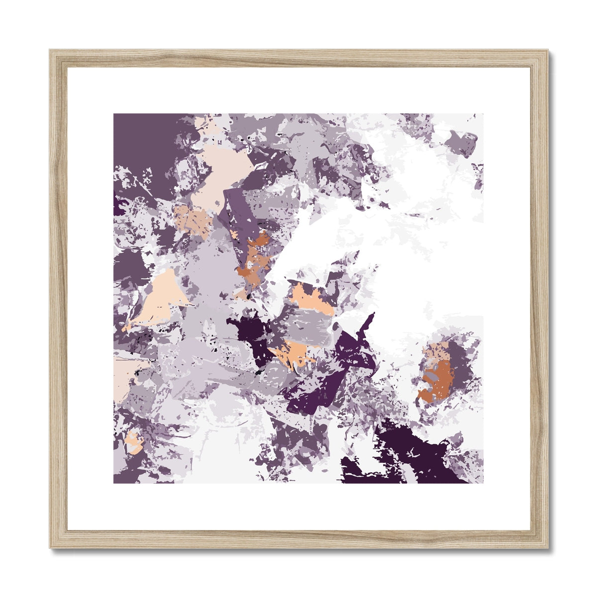 Framed Graphic Art Print, White Mat - 8x8 12x12 16x16 20x20 24x24 28x28 inches | FPS-1180-7695