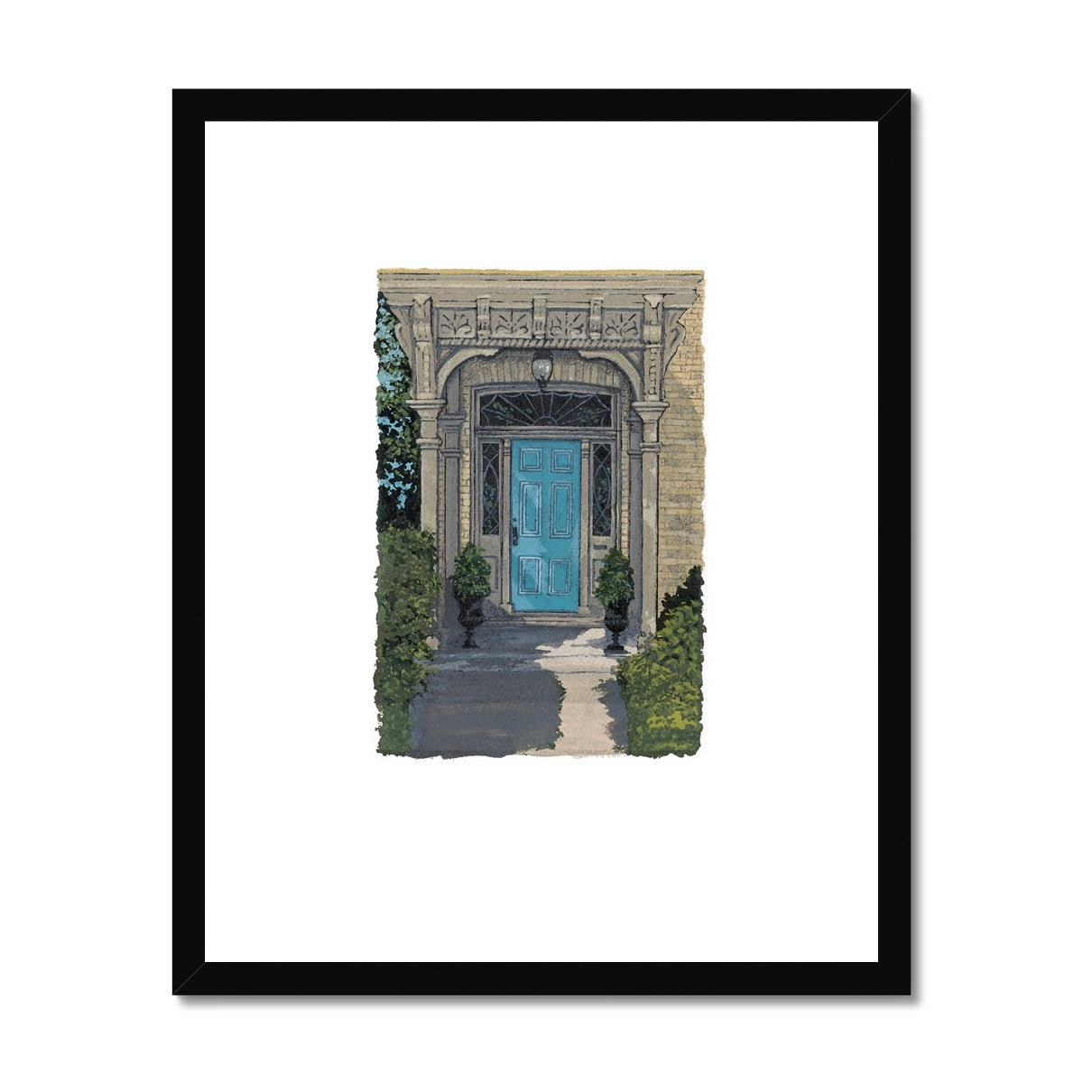 Framed Fine Art Print, Painterly Edge - 8x10 16x20 inches | Door 3, PEV-1000-1423