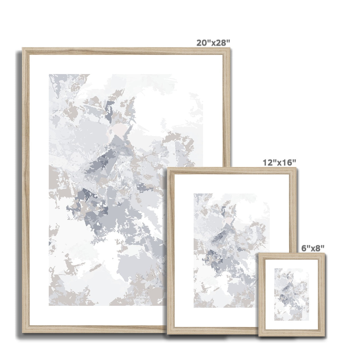 Framed Graphic Art Print, White Mat - 6x8, 8x12, 11x14, 12x16, 16x20, 18x24, 20x28 inches | FPV-1220-7698