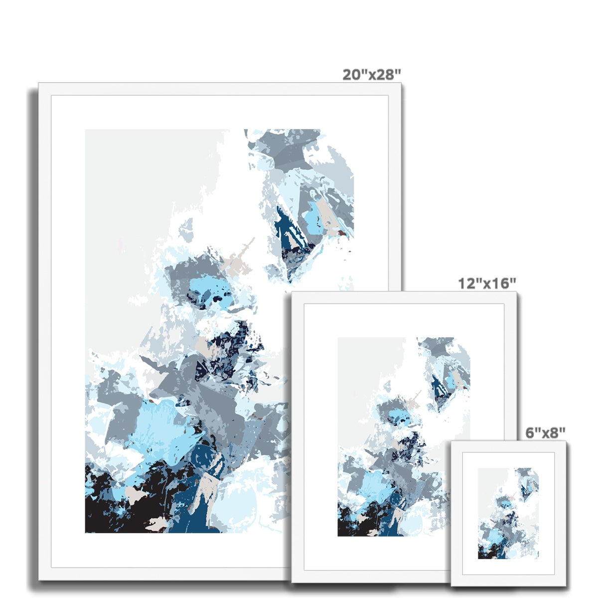 Framed Graphic Art Print, White Mat - 6x8, 8x12, 11x14, 12x16, 16x20, 18x24, 20x28 inches | FPV-1150-7694