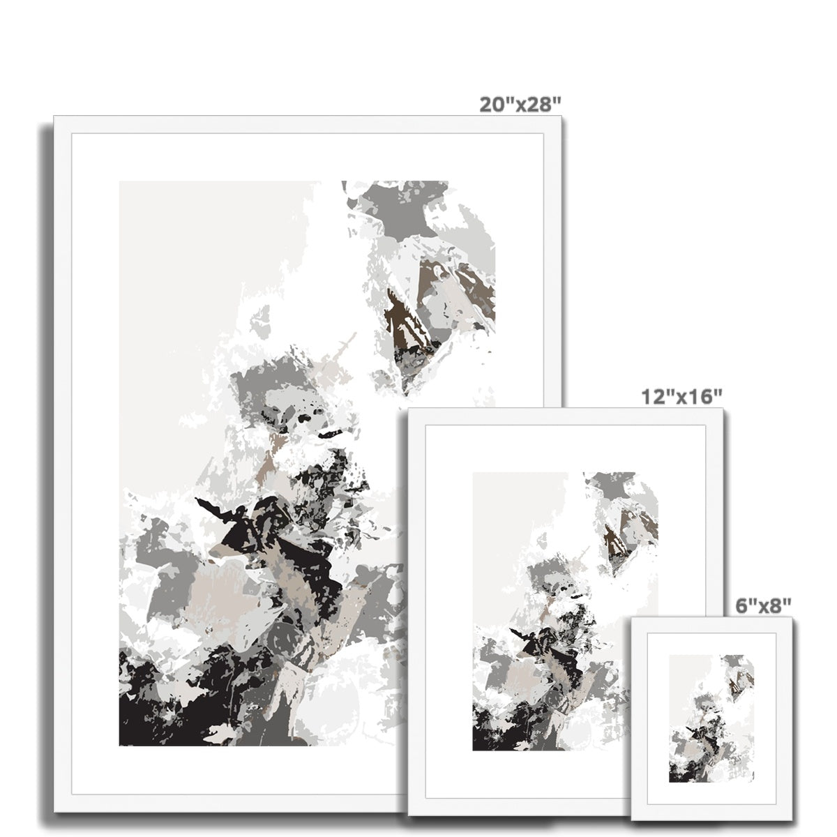 Framed Graphic Art Print, White Mat - 6x8, 8x12, 11x14, 12x16, 16x20, 18x24, 20x28 inches | FPV-1170-7694