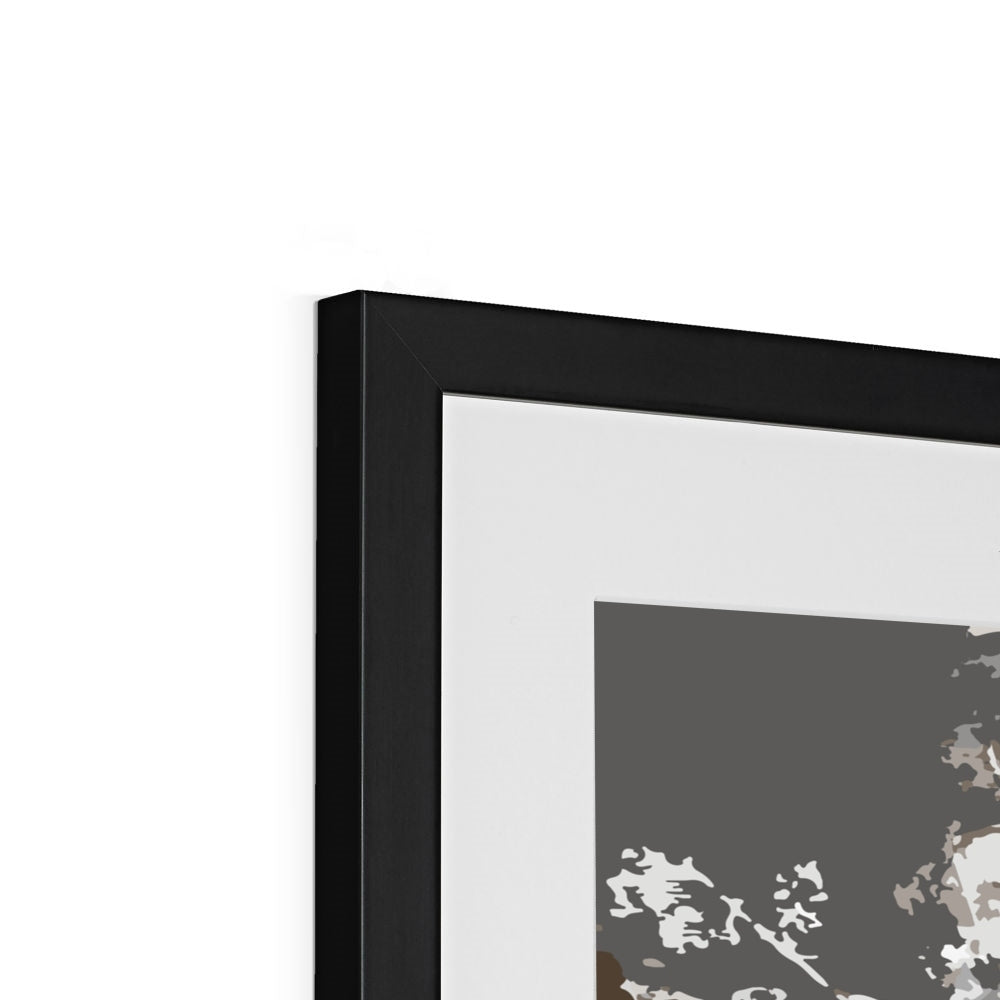 Framed Graphic Art Print, White Mat - 8x8 12x12 16x16 20x20 24x24 28x28 inches | FPS-1170-7695