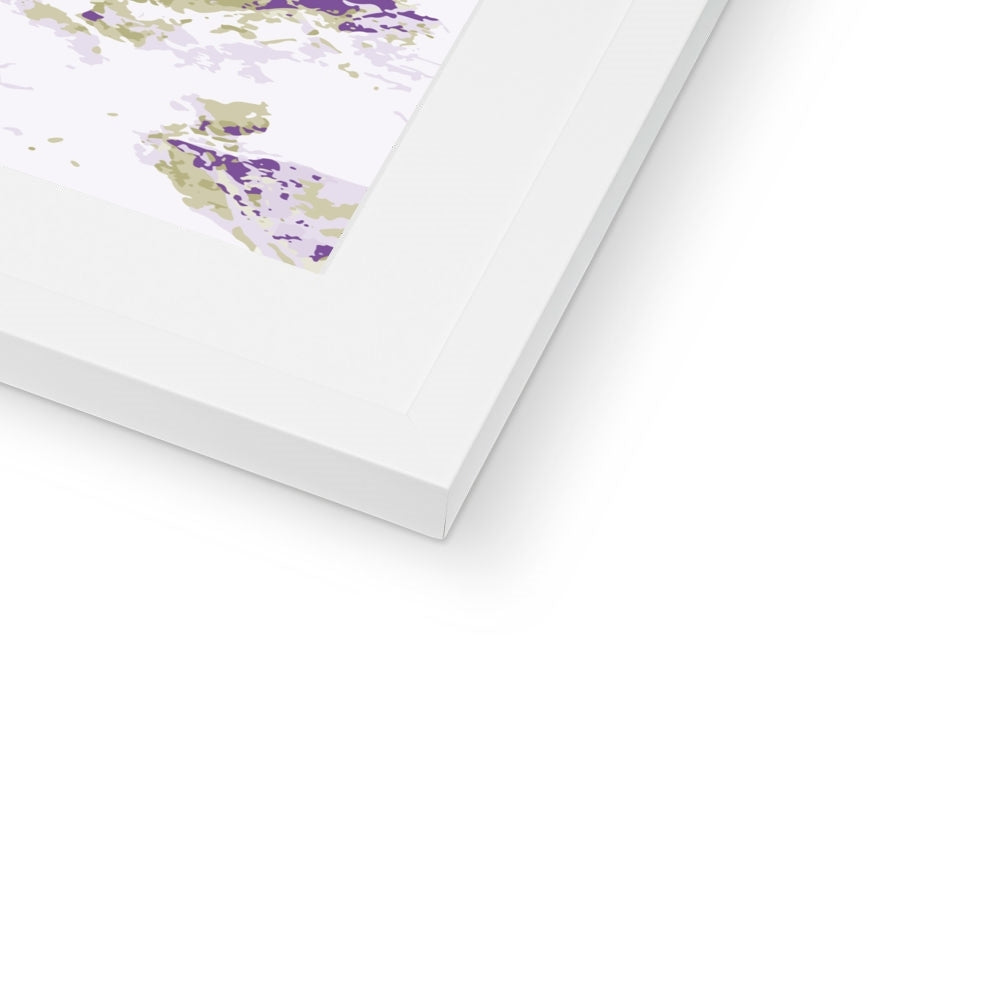 Framed Graphic Art Print, White Mat - 8x8 12x12 16x16 20x20 24x24 28x28 inches | FPS-1250-7695