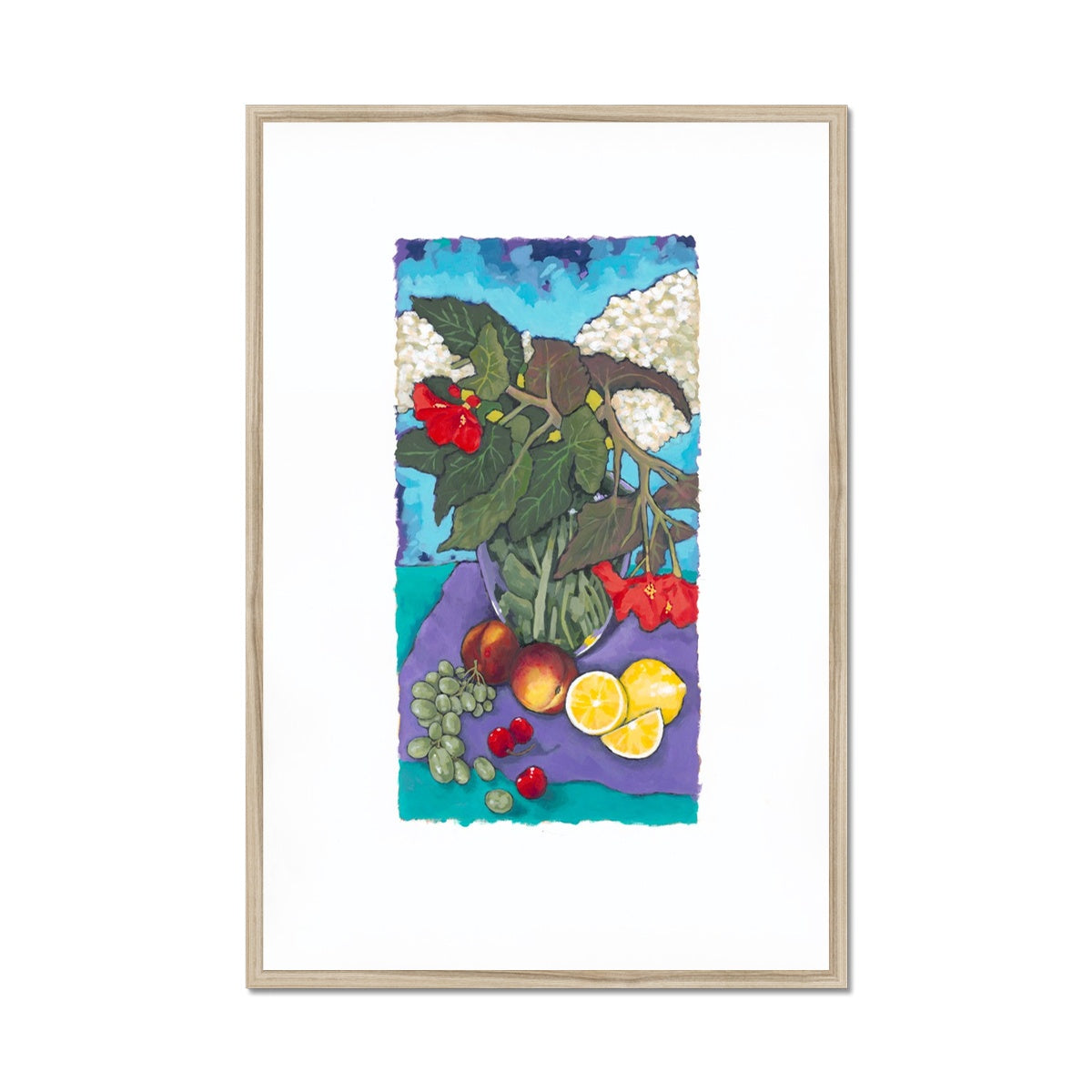Framed Fine Art Print, Painterly Edge - 12x18 24x36 inches | Fruit & Florals, PEV-1000-1146