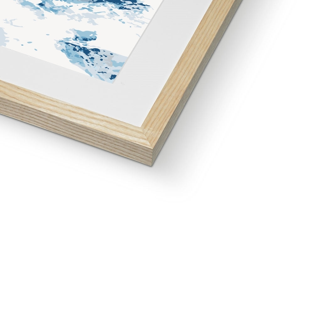Framed Graphic Art Print, White Mat - 8x8 12x12 16x16 20x20 24x24 28x28 inches | FPS-1150-7695
