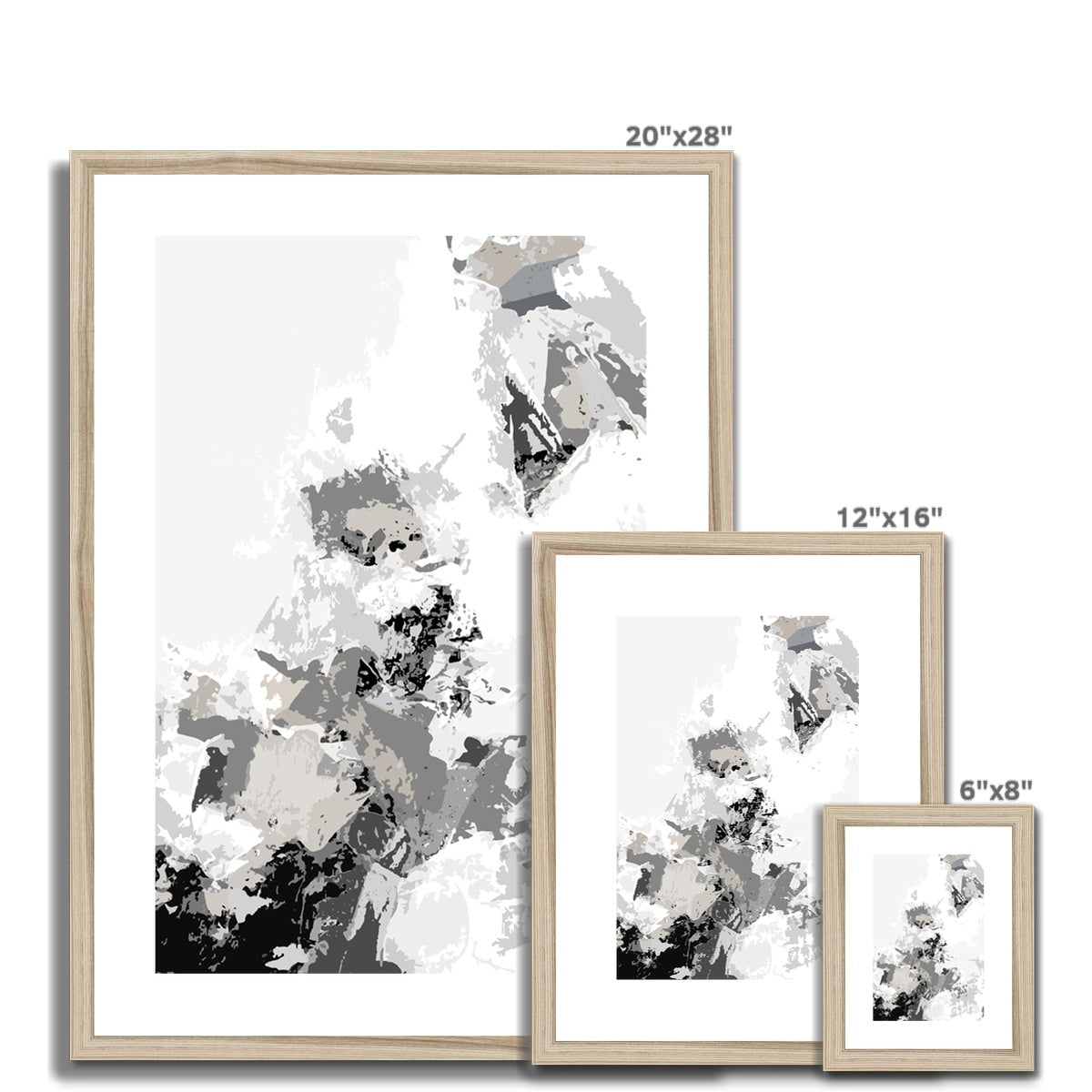 Framed Graphic Art Print, White Mat - 6x8, 8x12, 11x14, 12x16, 16x20, 18x24, 20x28 inches | FPV-1200-7694