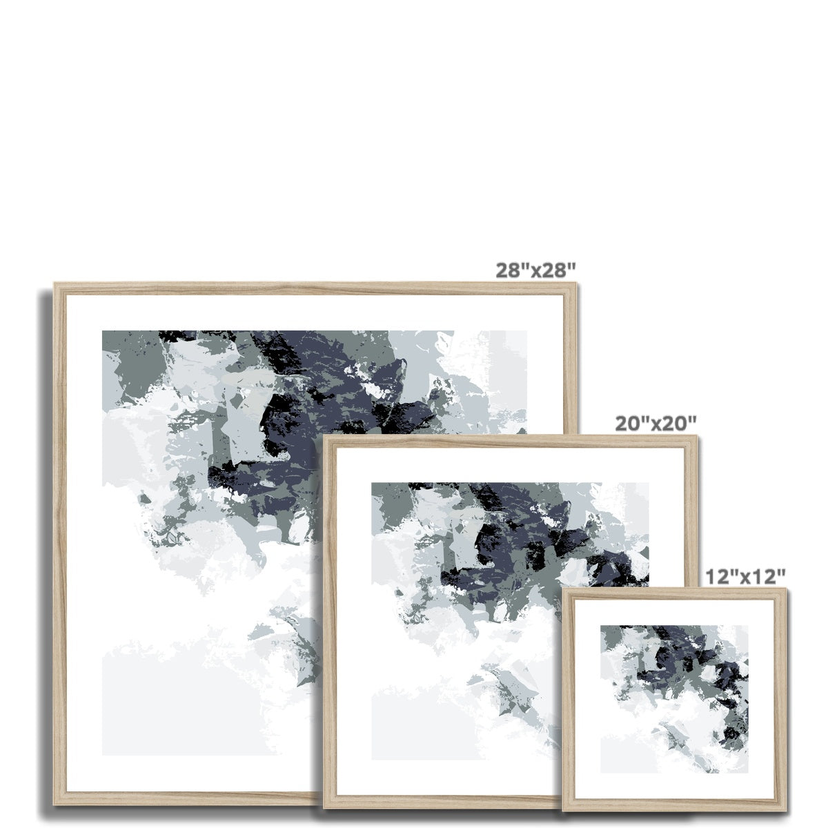 Framed Graphic Art Print, White Mat - 8x8 12x12 16x16 20x20 24x24 28x28 inches | FPS-1210-7693