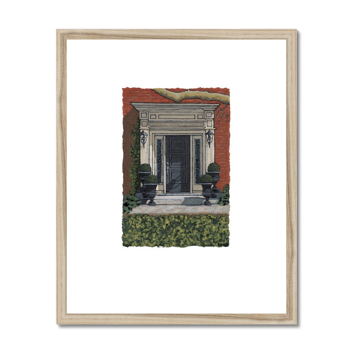 Framed Fine Art Print, Painterly Edge - 8x10 16x20 inches | Door 6, PEV-1000-1426