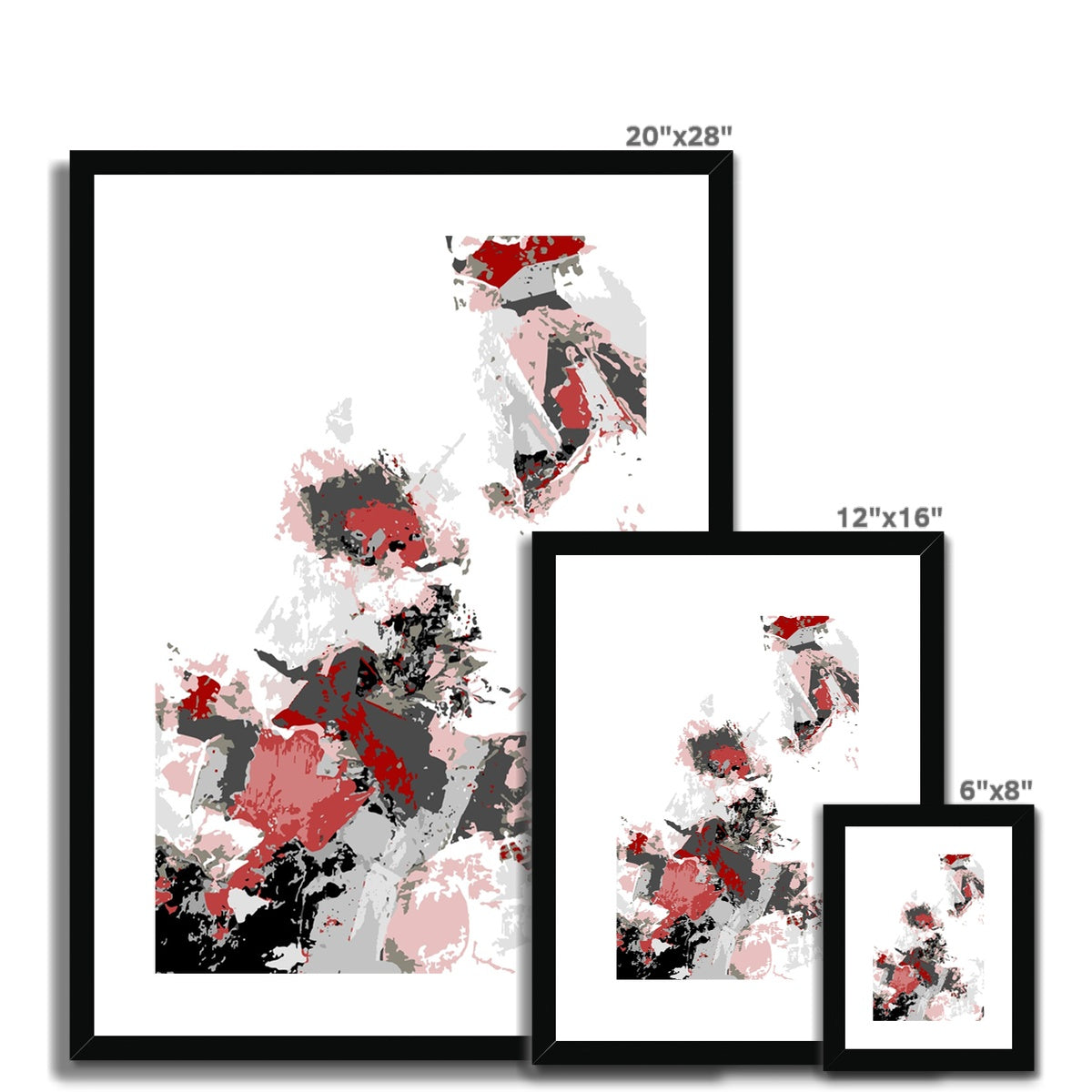 Framed Graphic Art Print, White Mat - 6x8, 8x12, 11x14, 12x16, 16x20, 18x24, 20x28 inches | FPV-1190-7694