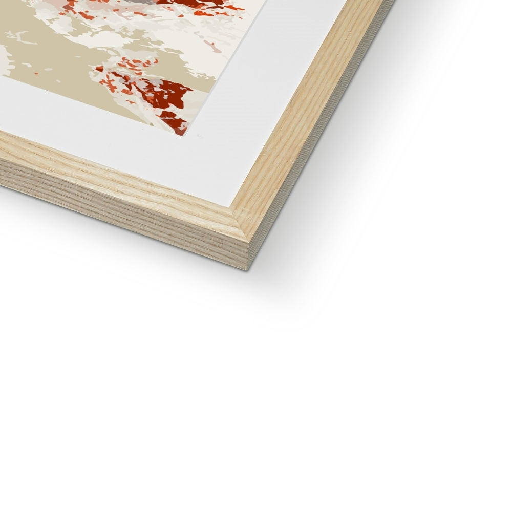 Framed Graphic Art Print, White Mat - 8x8 12x12 16x16 20x20 24x24 28x28 inches | FPS-1130-7695