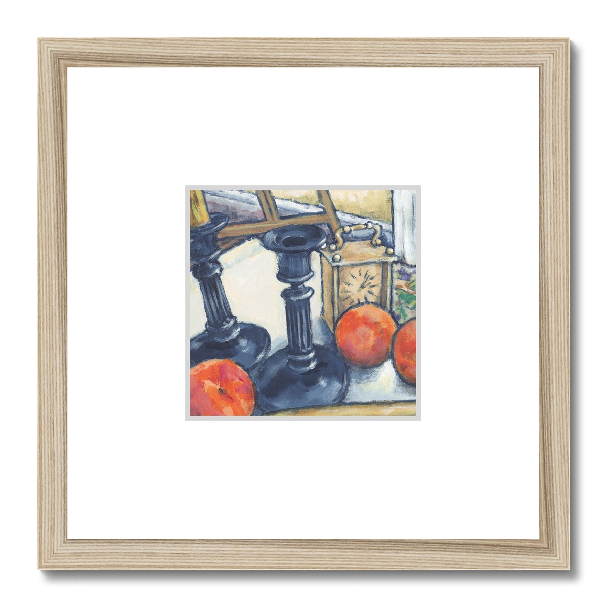 Framed Fine Art Print, Faux Mat - 12x12 inches | Still Life in Acrylic, FMS-1000-1102