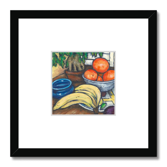 Framed Fine Art Print, Faux Mat - 12x12 inches | Still Life in Acrylic, FMS-1000-1104