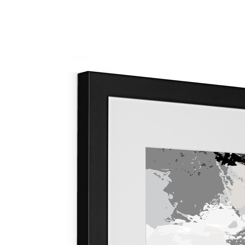 Framed Graphic Art Print, White Mat - 8x8 12x12 16x16 20x20 24x24 28x28 inches | FPS-1200-7693