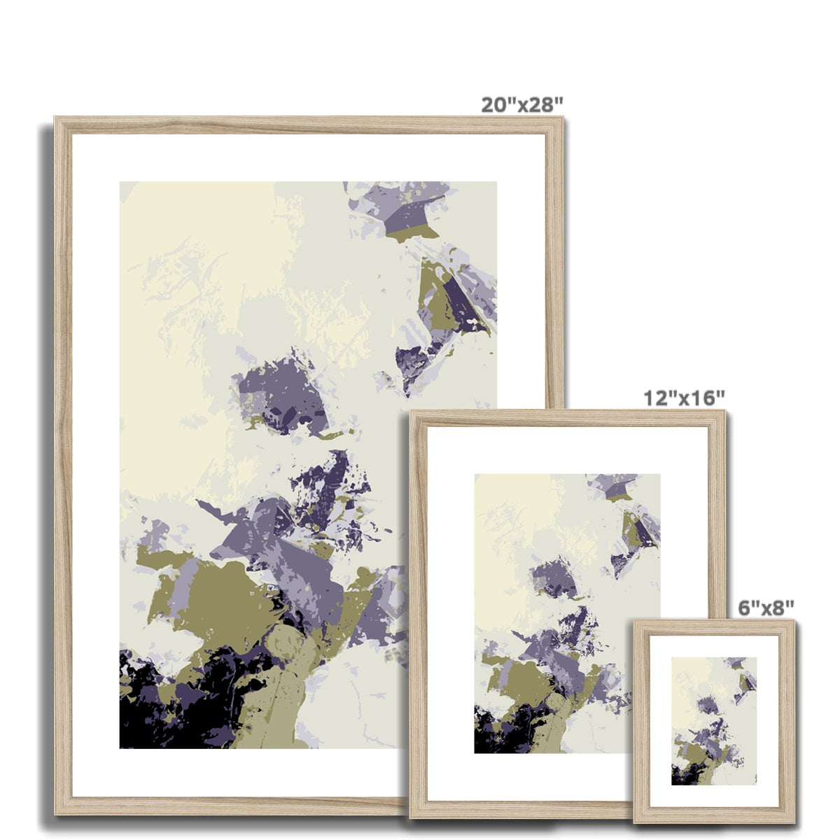 Framed Graphic Art Print, White Mat - 6x8, 8x12, 11x14, 12x16, 16x20, 18x24, 20x28 inches | FPV-1260-7694