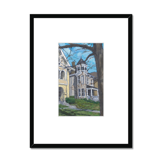 Framed Fine Art Print, Faux Mat - 18x24 inches | Historic Home in Acrylic, FMV-1000-1139