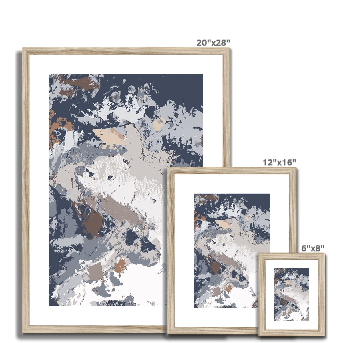 Framed Graphic Art Print, White Mat - 6x8, 8x12, 11x14, 12x16, 16x20, 18x24, 20x28 inches | FPV-1220-7689