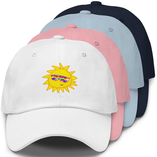 Low Profile Baseball Cap with Rainbow Vibes | DCPF