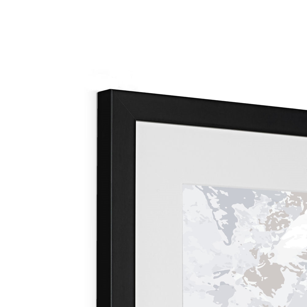 Framed Graphic Art Print, White Mat - 6x8, 8x12, 11x14, 12x16, 16x20, 18x24, 20x28 inches | FPV-1220-7698
