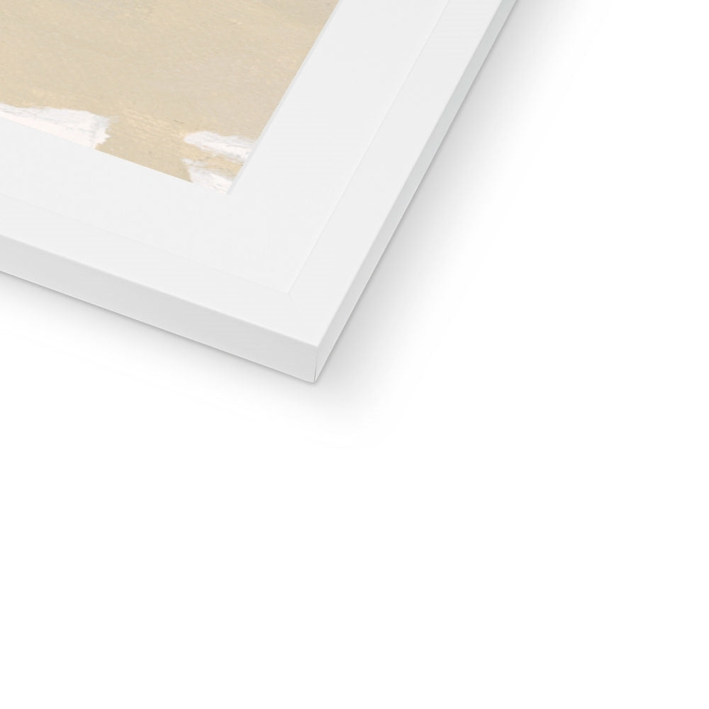 Framed Fine Art Print, White Mat - 8x12 12x18 20x28 inches | Mauve Carnations in Acrylic, FPV-1070