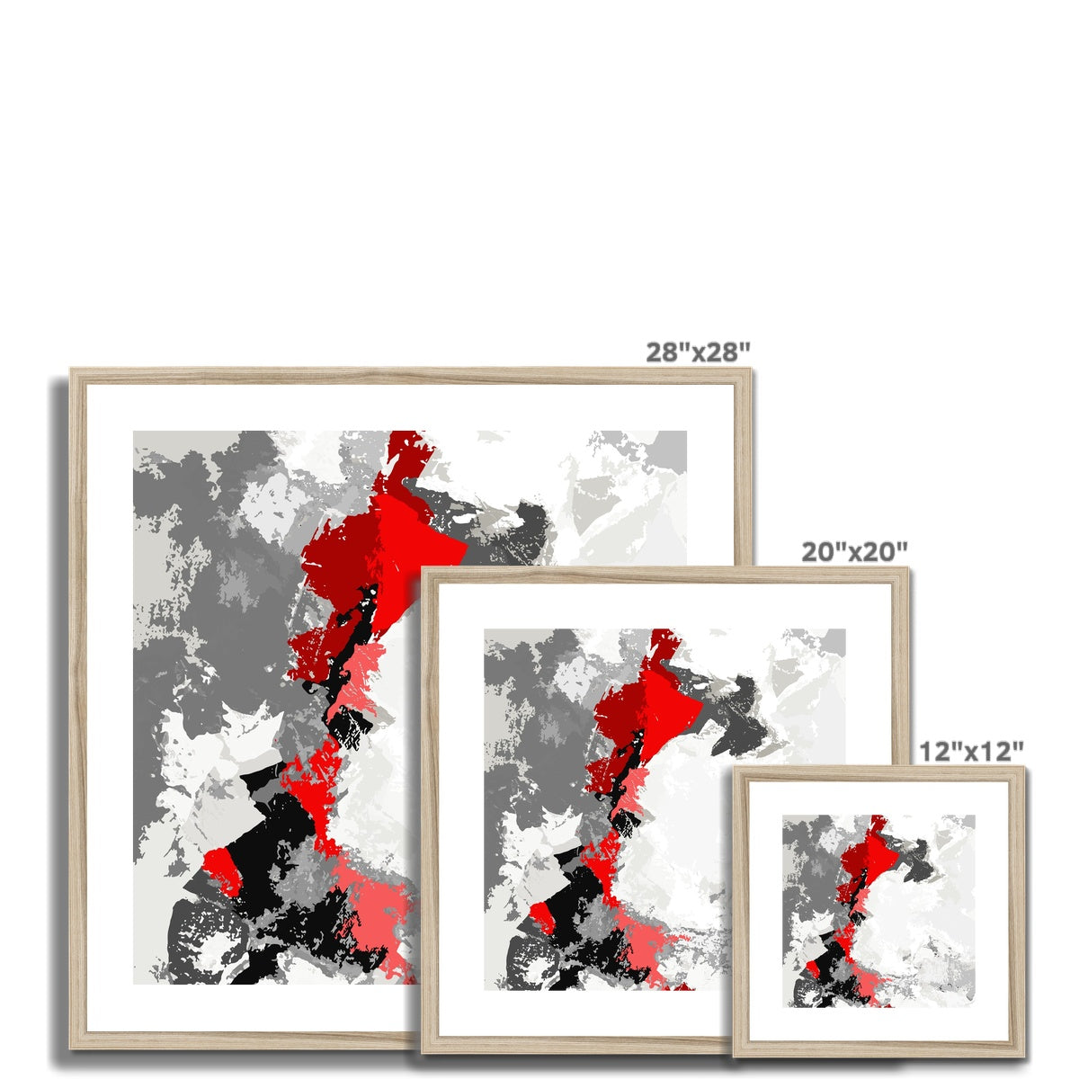 Framed Graphic Art Print, White Mat - 8x8 12x12 16x16 20x20 24x24 28x28 inches | FPS-1190-7691