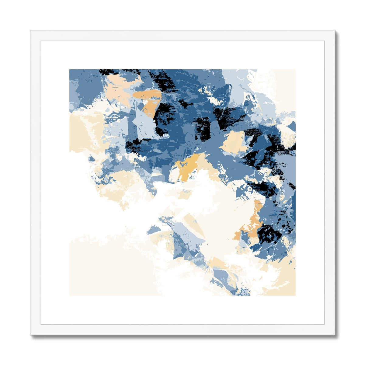 Framed Graphic Art Print, White Mat - 8x8 12x12 16x16 20x20 24x24 28x28 inches | FPS-1230-7693