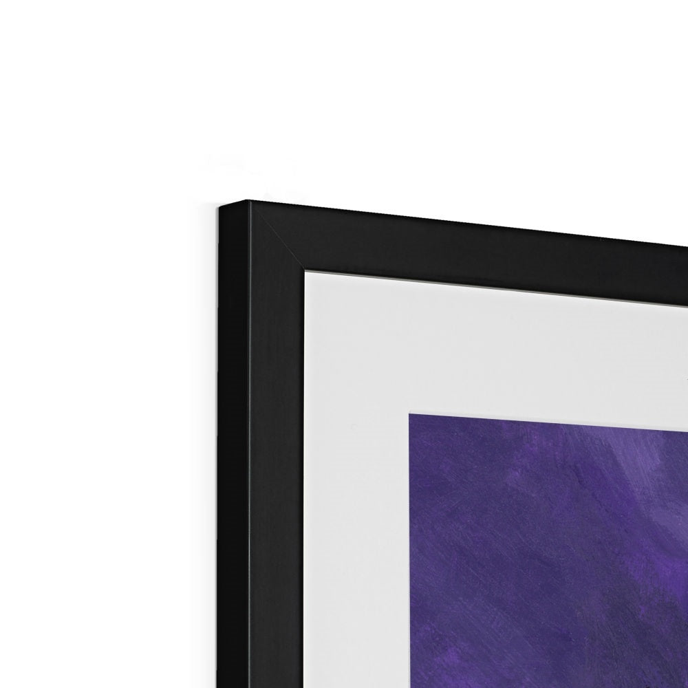 Framed Fine Art Print, White Mat - 8x8 12x12 16x16 20x20 24x24 28x28 inches | Red Tulips in Acrylic, FPS-1111