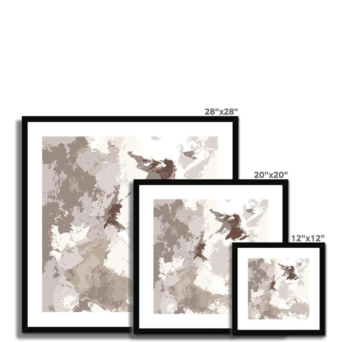 Framed Graphic Art Print, White Mat - 8x8 12x12 16x16 20x20 24x24 28x28 inches | FPS-1160-7691