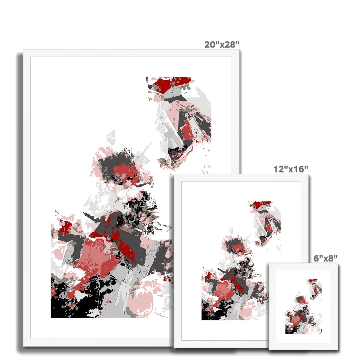 Framed Graphic Art Print, White Mat - 6x8, 8x12, 11x14, 12x16, 16x20, 18x24, 20x28 inches | FPV-1190-7694