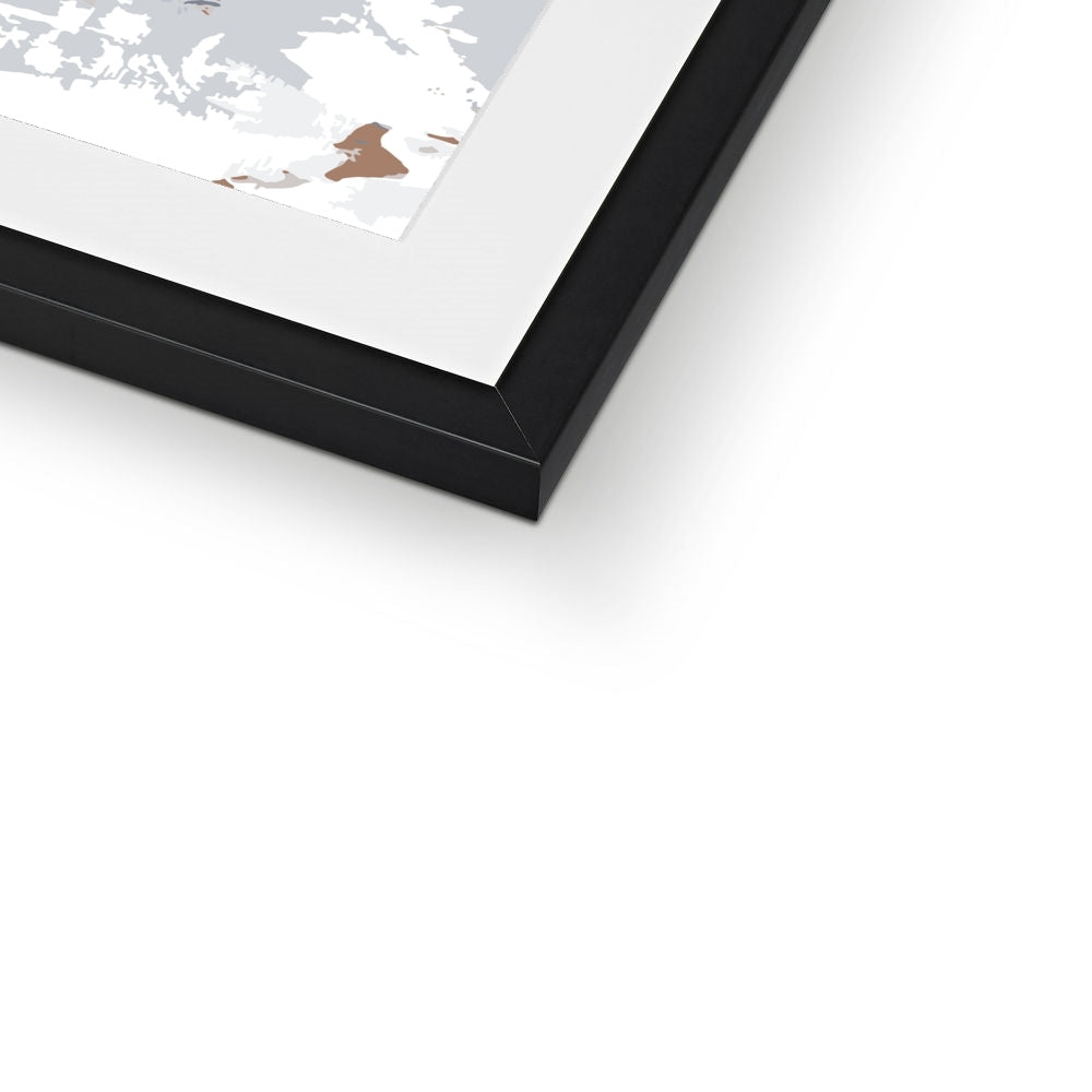 Framed Graphic Art Print, White Mat - 6x8, 8x12, 11x14, 12x16, 16x20, 18x24, 20x28 inches | FPV-1220-7694