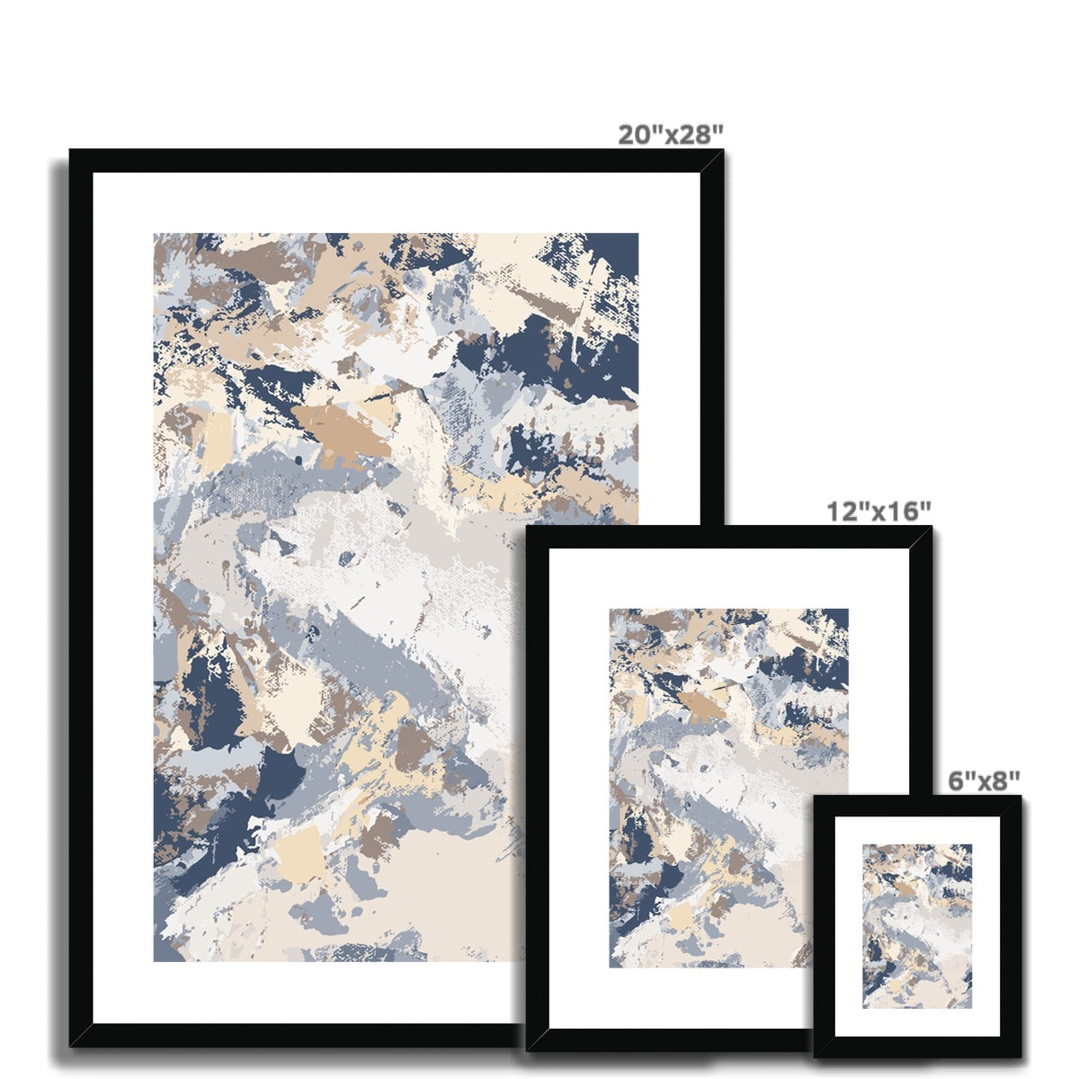 Framed Graphic Art Print, White Mat - 6x8, 8x12, 11x14, 12x16, 16x20, 18x24, 20x28 inches | FPV-1160-7689