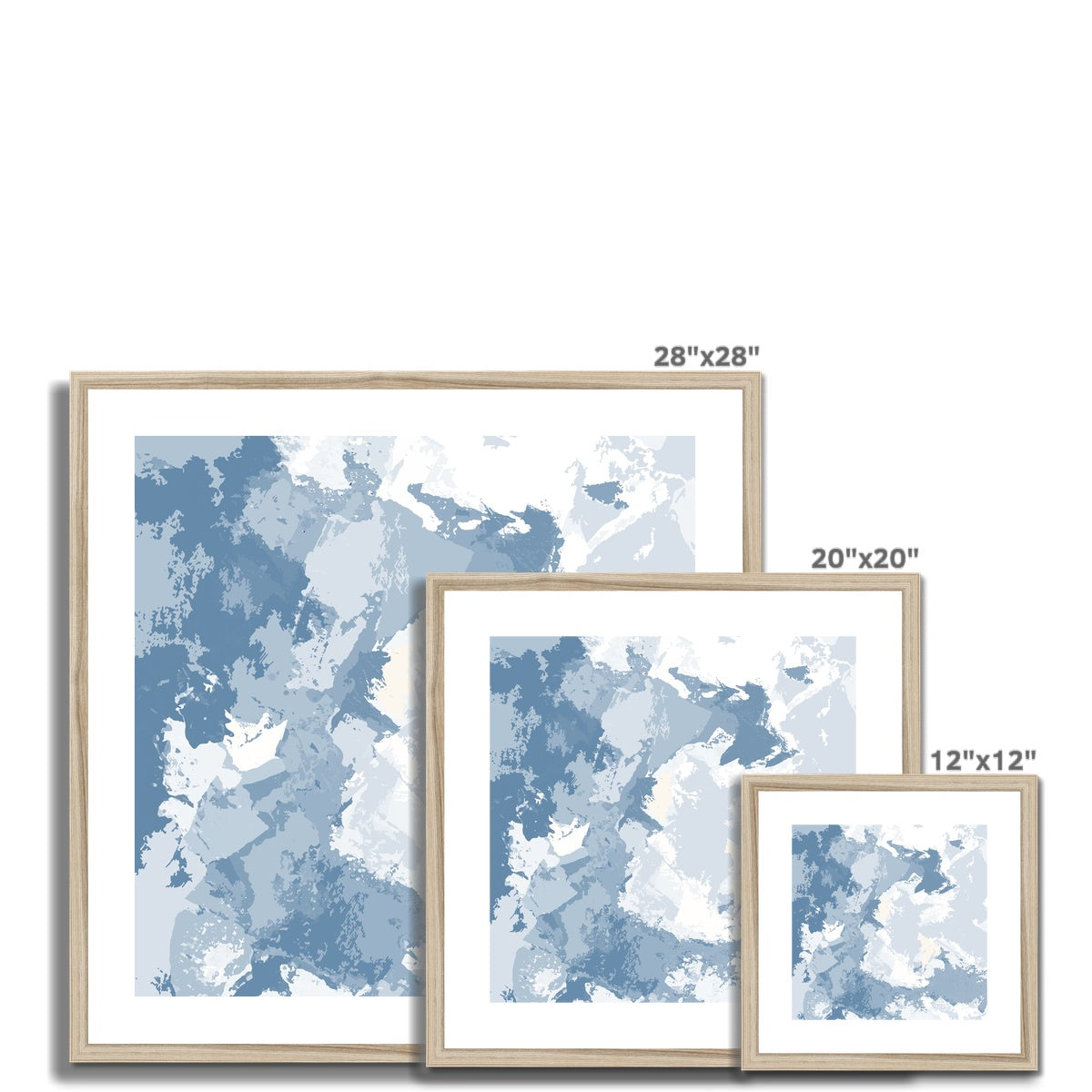 Framed Graphic Art Print, White Mat - 8x8 12x12 16x16 20x20 24x24 28x28 inches | FPS-1230-7691