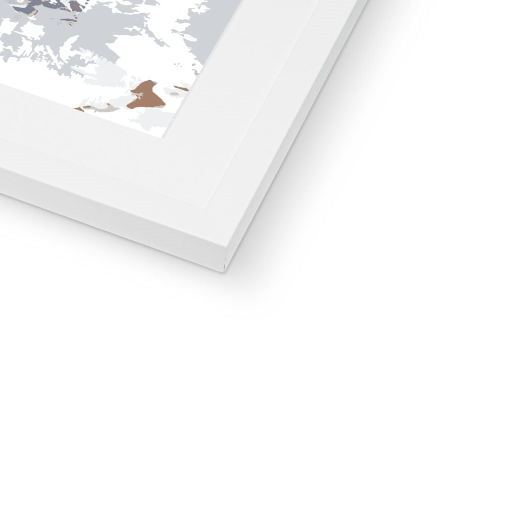 Framed Graphic Art Print, White Mat - 6x8, 8x12, 11x14, 12x16, 16x20, 18x24, 20x28 inches | FPV-1220-7694