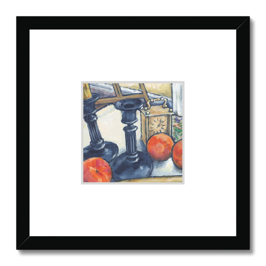 Framed Fine Art Print, Faux Mat - 12x12 inches | Still Life in Acrylic, FMS-1000-1102