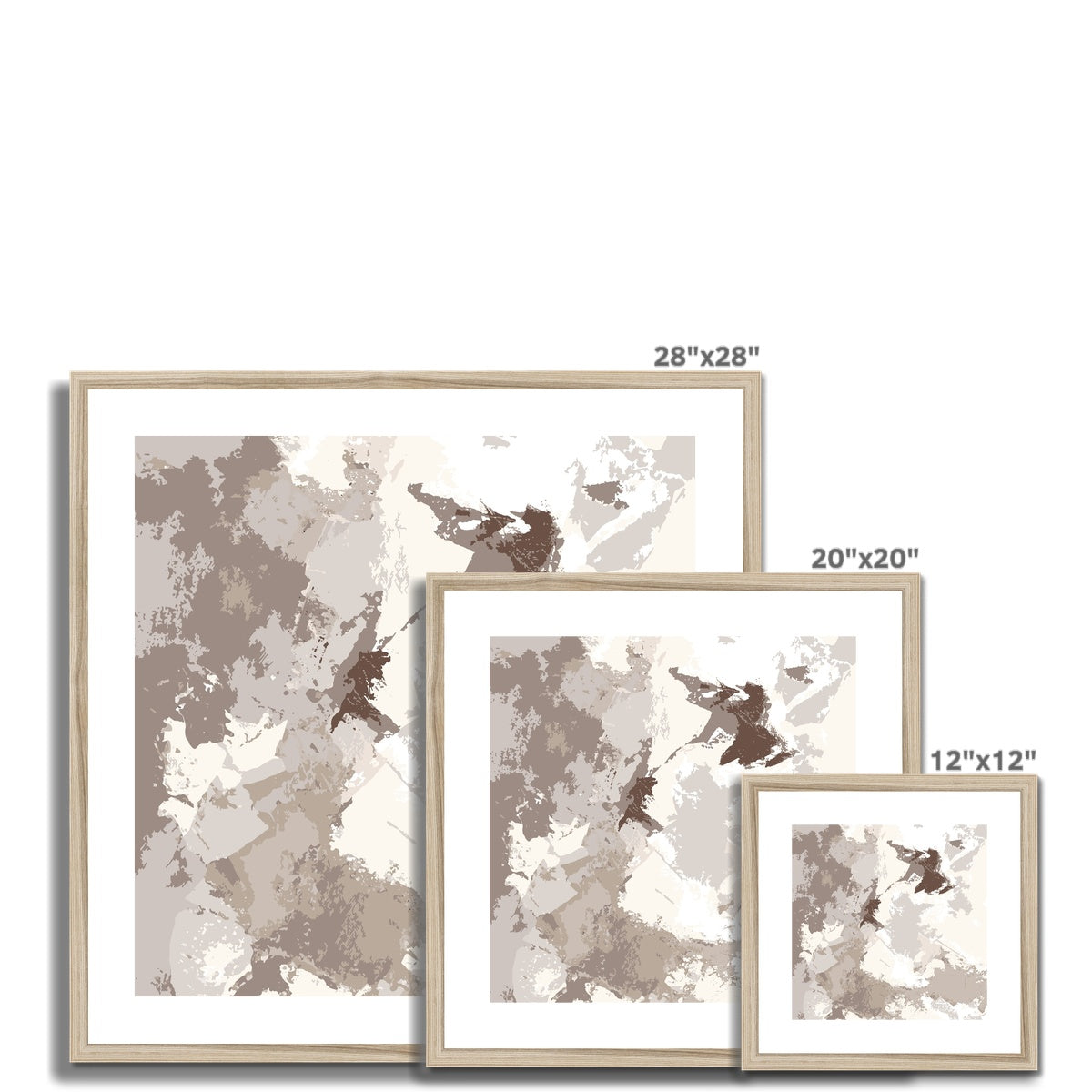 Framed Graphic Art Print, White Mat - 8x8 12x12 16x16 20x20 24x24 28x28 inches | FPS-1160-7691